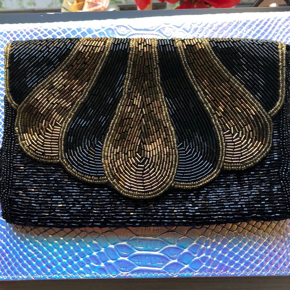 Vintage beaded clutch